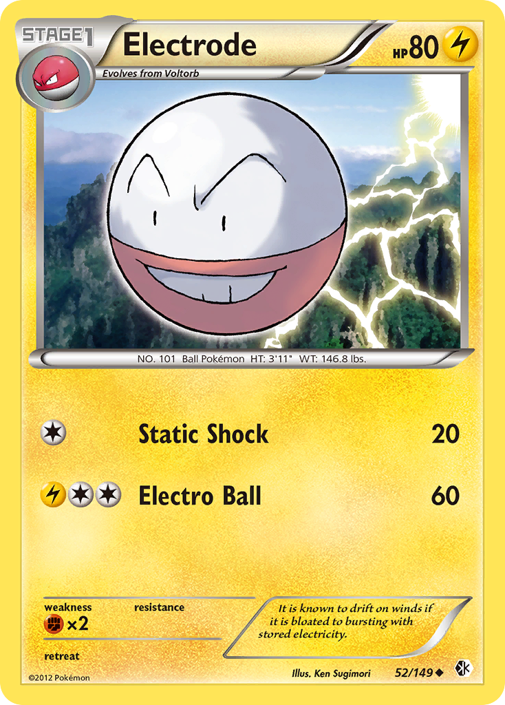 Electrode (52/149) - Boundaries Crossed Pokémon Card