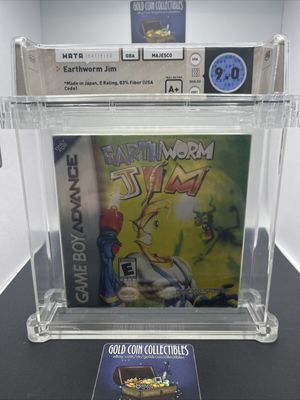 Earthworm Jim (Nintendo Game Boy Advance, 2001) WATA Graded 9.0 A+ Brand New