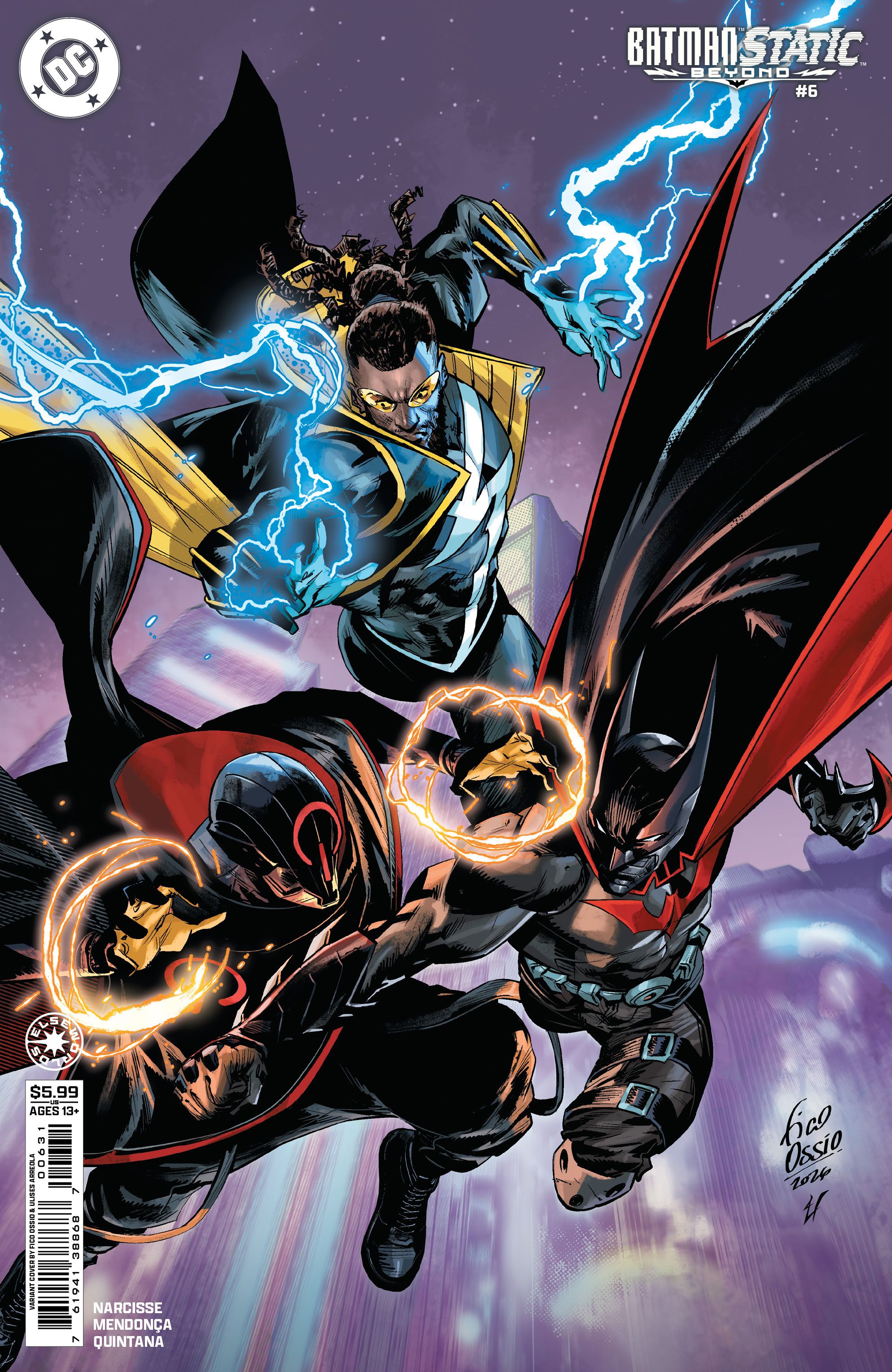 Batman / Static: Beyond #6 (Cvr C Fico Ossio Card Stock Variant) Comic