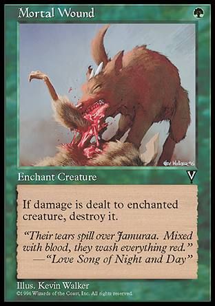 Mortal Wound (Visions) Trading Card