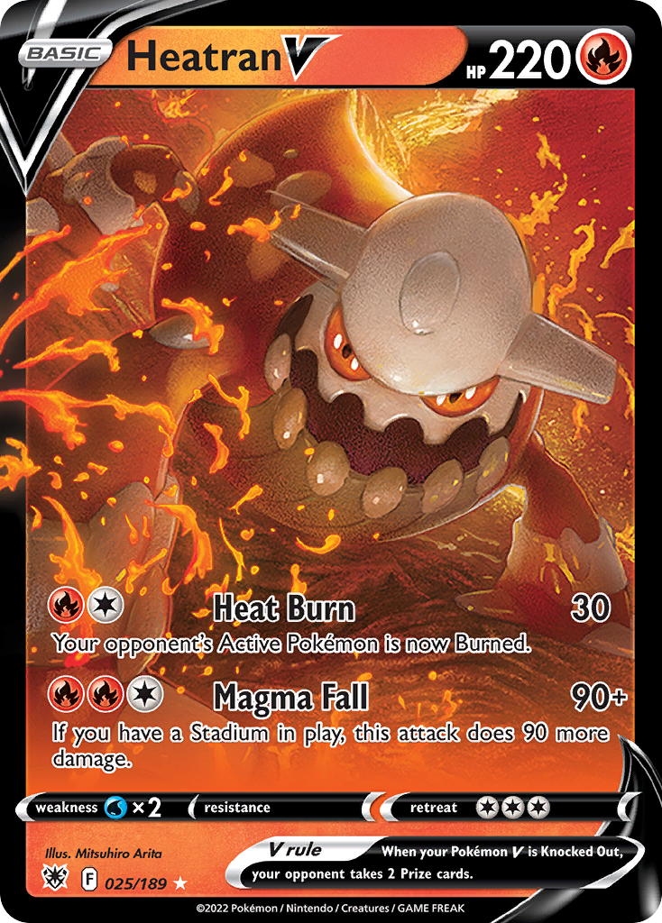 Heatran V (25/189) - Astral Radiance Pokémon Card