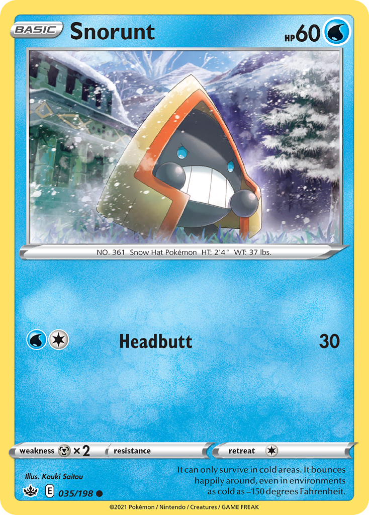 Snorunt (35/198) - Chilling Reign Pokémon Card