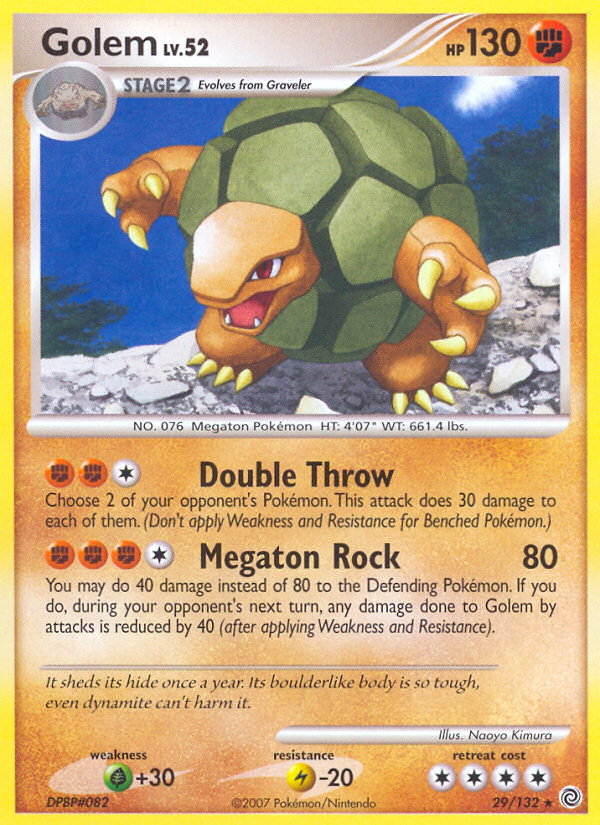 Golem (29/132) - Secret Wonders Pokémon Card