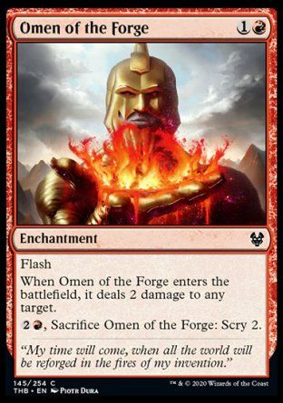 Omen of the Forge (Theros Beyond Death) Trading Card