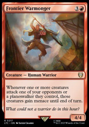 Frontier Warmonger (The Lord of the Rings Commander Decks) Trading Card