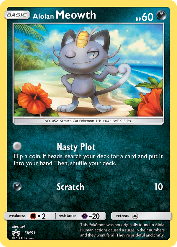 Alolan Meowth (SM51) - SM Black Star Promos