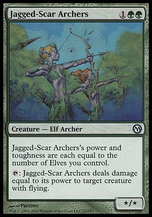 Jagged-Scar Archers (Duels of the Planeswalkers) Trading Card