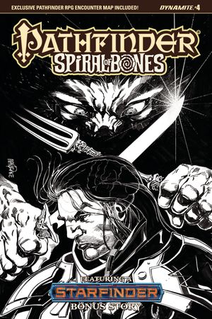Pathfinder Spiral Of Bones #4 (Cover D 10 Copy Mandrake B&w I)