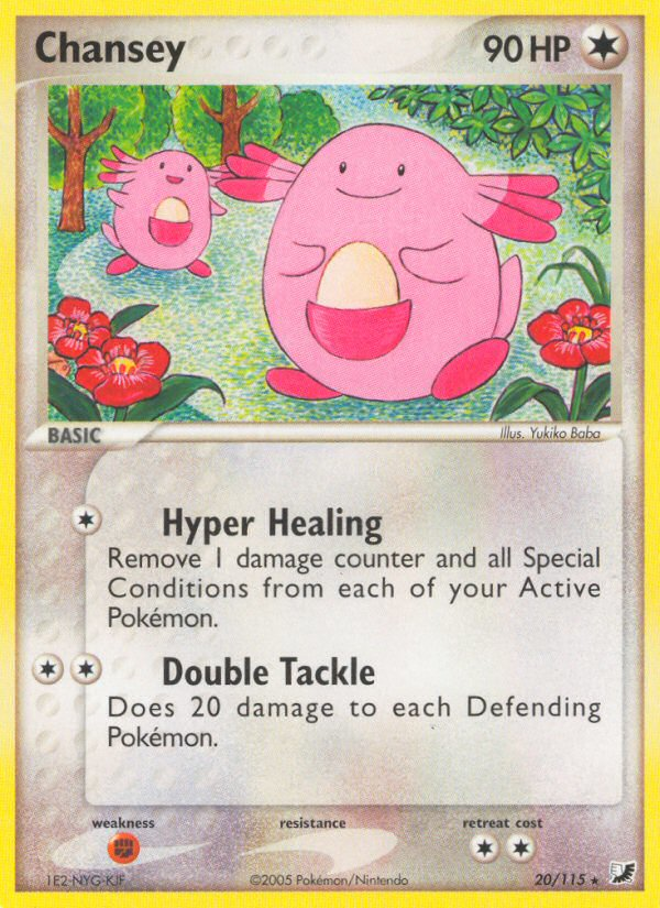 Chansey (20/115) - Unseen Forces Pokémon Card