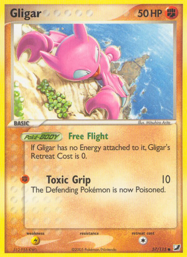 Gligar (57/115) - Unseen Forces Pokémon Card