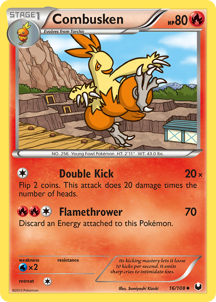 Combusken (16/108) - Dark Explorers Pokémon Card