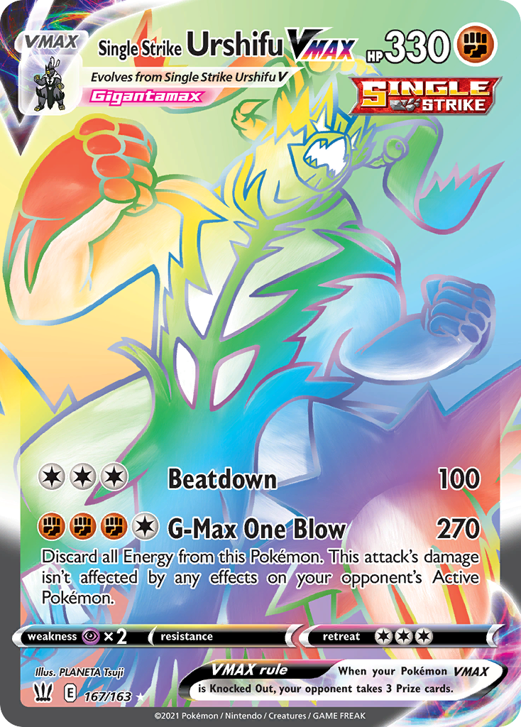 Single Strike Urshifu VMAX (167/163) - Battle Styles Pokémon Card