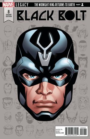 Black Bolt #8 (Mckone Legacy Headshot Variant Leg)