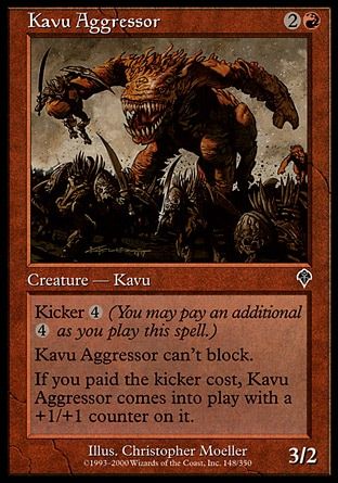 Kavu Aggressor (Invasion) Trading Card