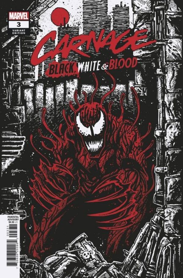 Carnage: Black, White & Blood #3 (Eastman Variant)