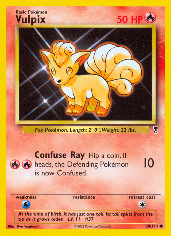 Vulpix (98/110) - Legendary Collection Pokémon Card