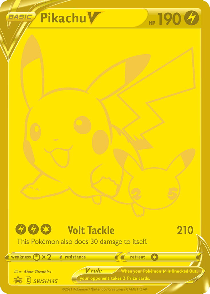 Pikachu V (SWSH145) - SWSH Black Star Promos Pokémon Card