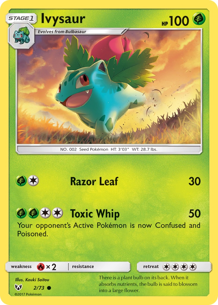 Ivysaur (2/73) - Shining Legends Pokémon Card