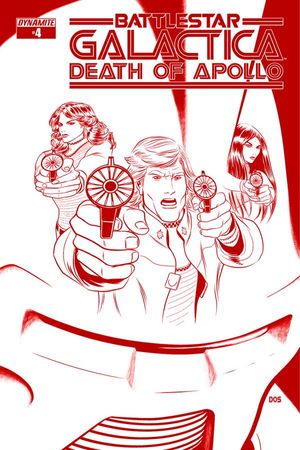 Bsg Death Of Apollo #4 (25 Copy Smith Cylon Cover)