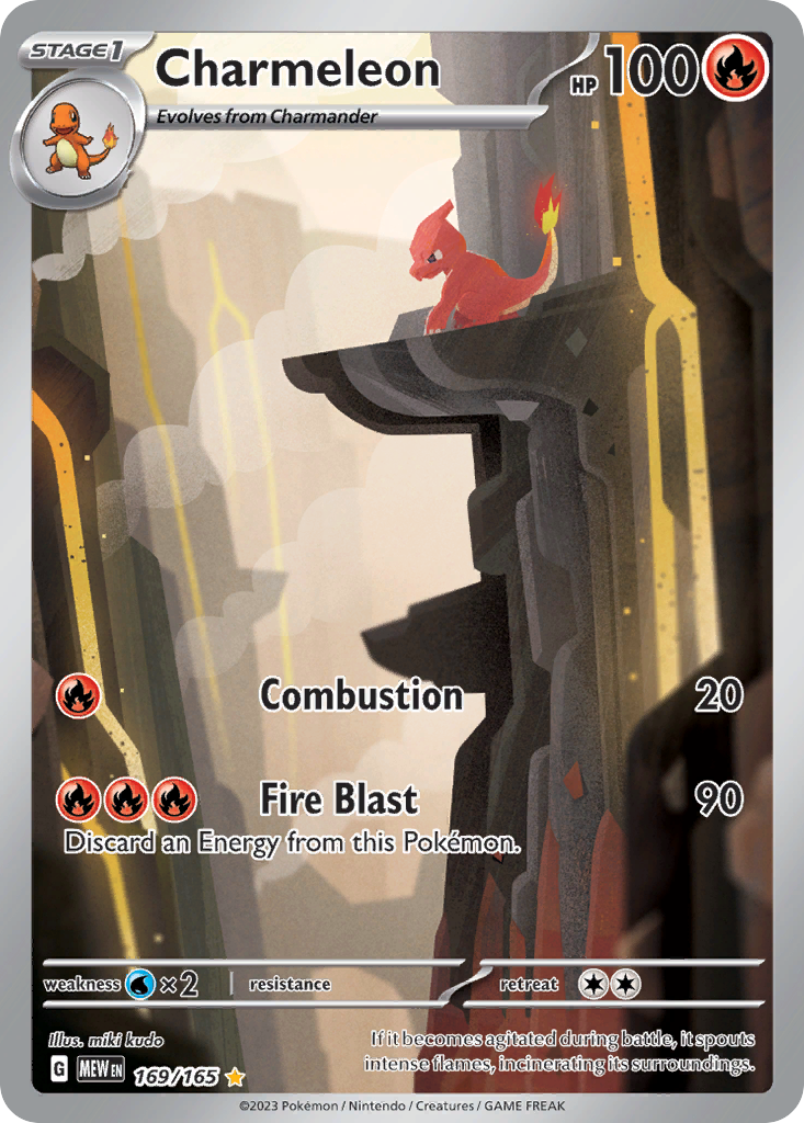 Charmeleon (169/165) - 151 Pokémon Card