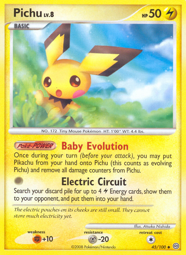 Pichu (45/100) - Stormfront Pokémon Card