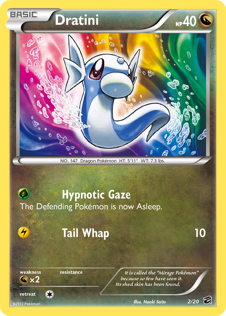 Dratini (2/20) - Dragon Vault Pokémon Card