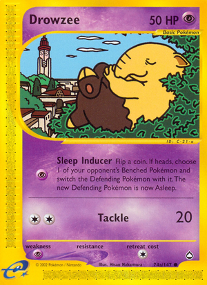Drowzee (74/147) - Aquapolis (Reverse Holo)