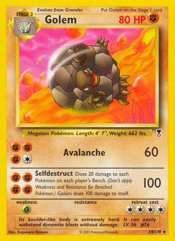 Golem (24/110) - Legendary Collection Pokémon Card