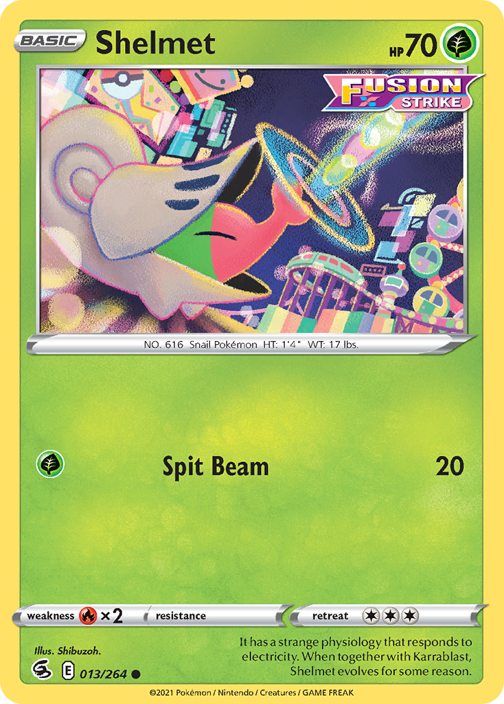 Shelmet (13/264) - Fusion Strike Pokémon Card