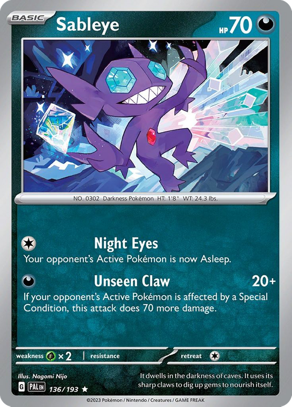 Sableye (136/193) - Paldea Evolved