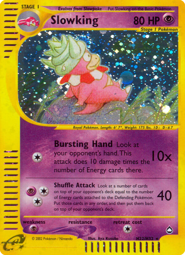 Slowking (H22) - Aquapolis Pokémon Card