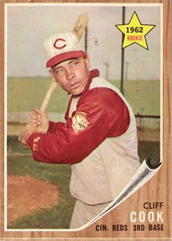 Cliff Cook 1962 Topps #41 Sports Card