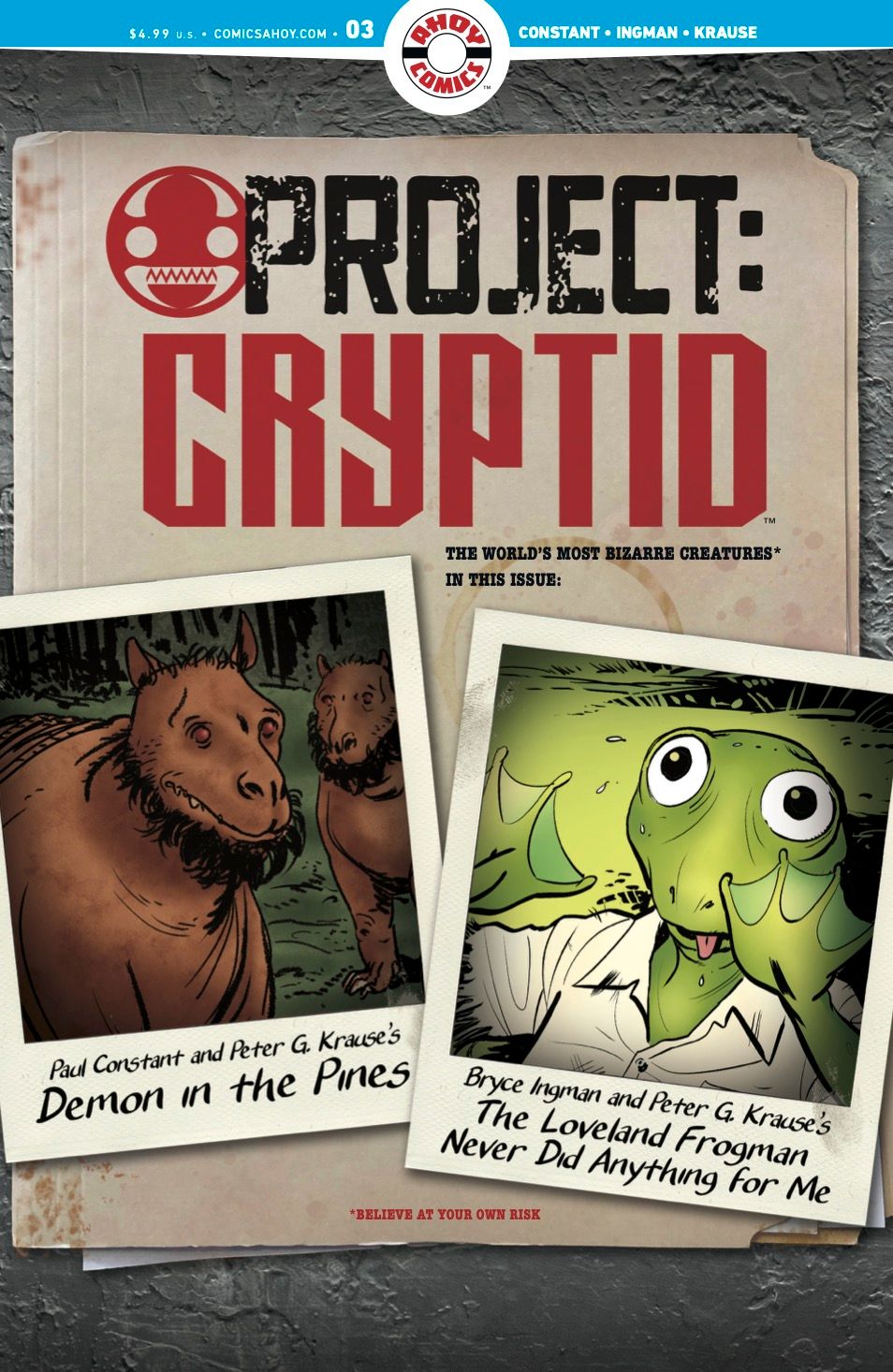 Project: Cryptid #3 Comic