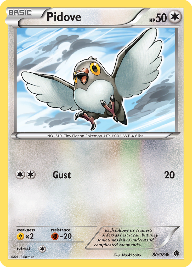 Pidove (80/98) - Emerging Powers Pokémon Card