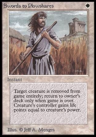 Swords to Plowshares (Alpha) Trading Card