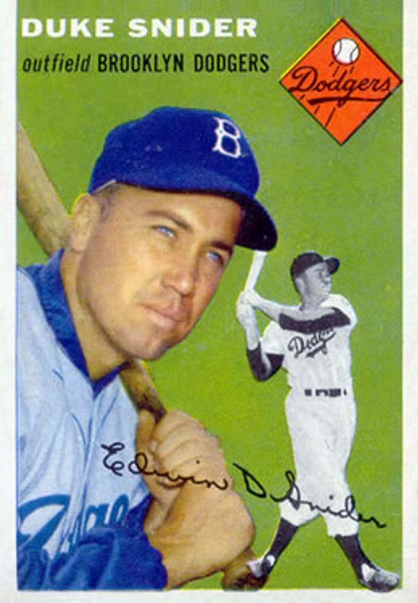 Sports Memorabilia  Vintage 1954 Duke Snider & BK Dodgers Team Photo