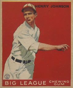 Hank Johnson 1933 Goudey (R319) #14 Sports Card