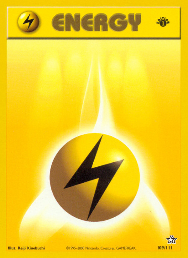 Lightning Energy (109/111) - Neo Genesis Pokémon Card