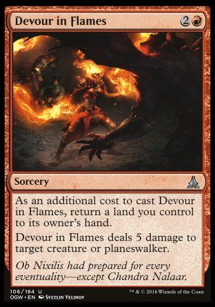 Devour in Flames (Oath of the Gatewatch) Trading Card