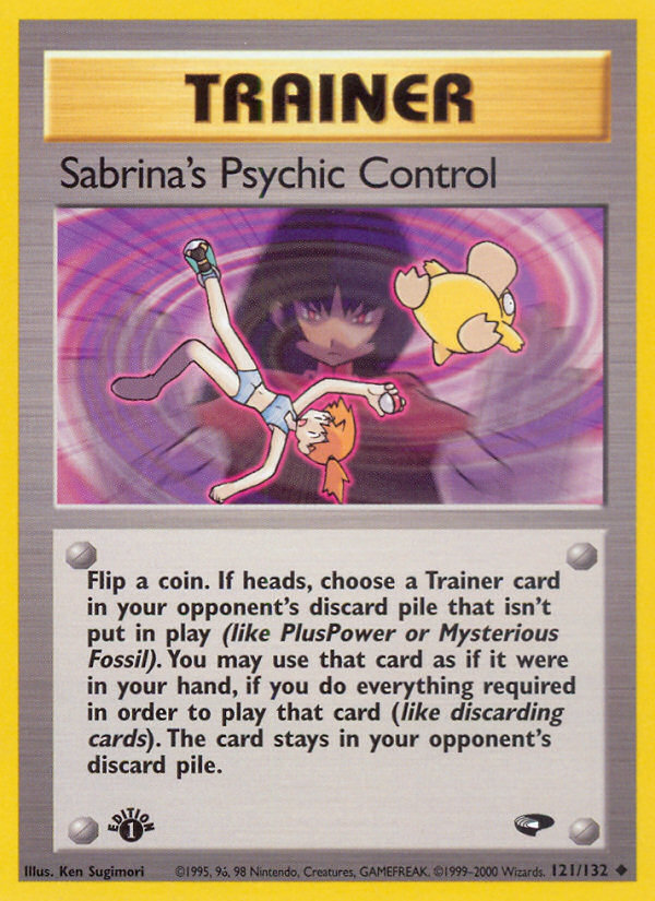 Sabrina's Psychic Control (121/132) - Gym Challenge (1st Edition) Pokémon Card