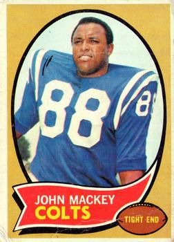 John Mackey 1970 Topps #62 Sports Card