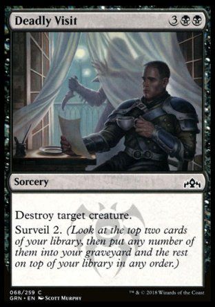 Deadly Visit (Guilds of Ravnica) Trading Card