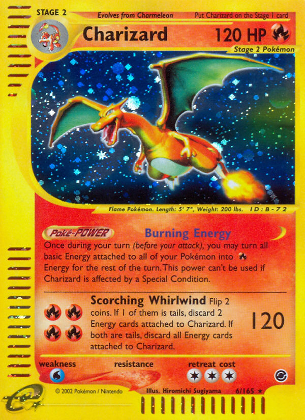 Charizard (6/165) - Expedition Base Set Pokémon Card