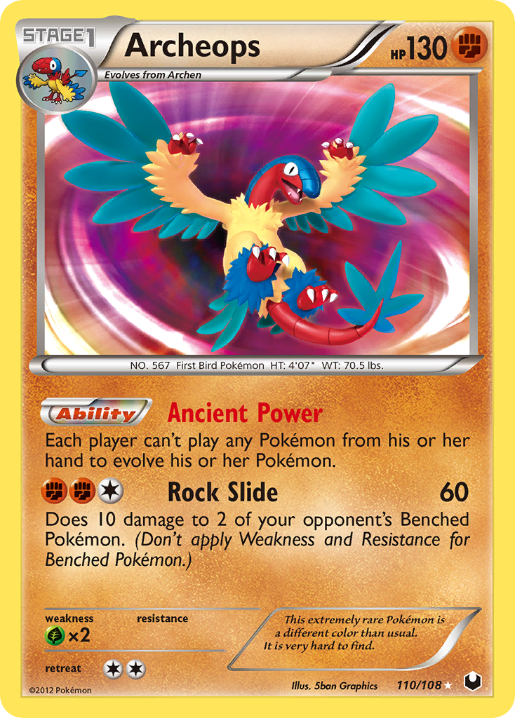 Archeops (110/108) - Dark Explorers Pokémon Card