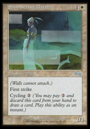 Shimmering Barrier (Urza's Saga)