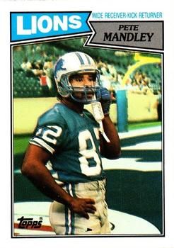 Pete Mandley 1987 Topps #323 Sports Card