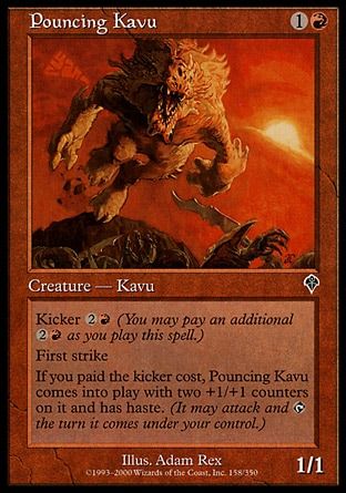 Pouncing Kavu (Invasion) Trading Card