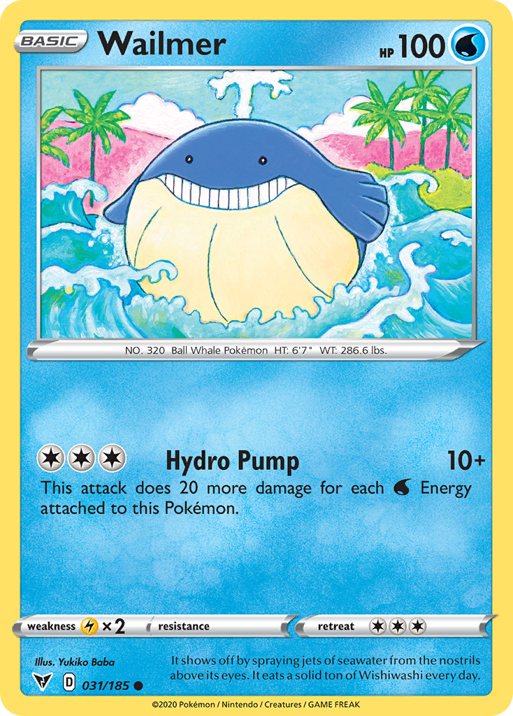 Wailmer (31/185) - Vivid Voltage Pokémon Card