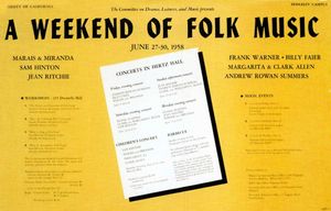AOR-1.91 First Berkeley Folk Festival 1958