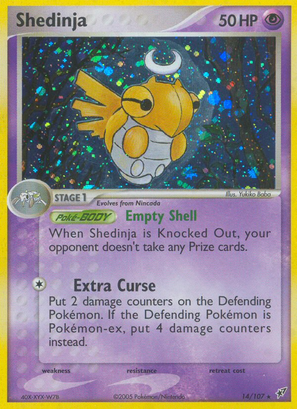 Shedinja (14/107) - Deoxys Pokémon Card